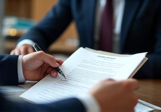 Legal professional reviewing HR compliance documents